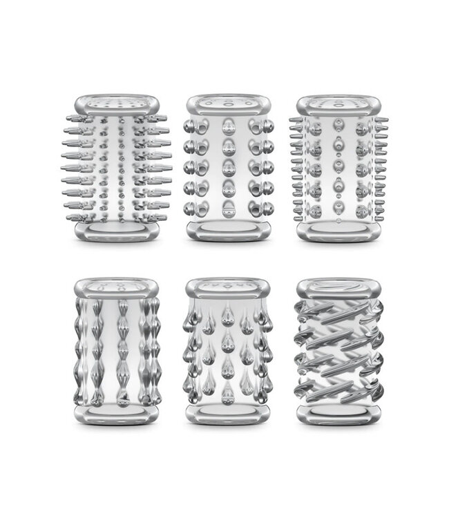 Blush Stay Hard Cock Sleeve Kit Clear Box of 6