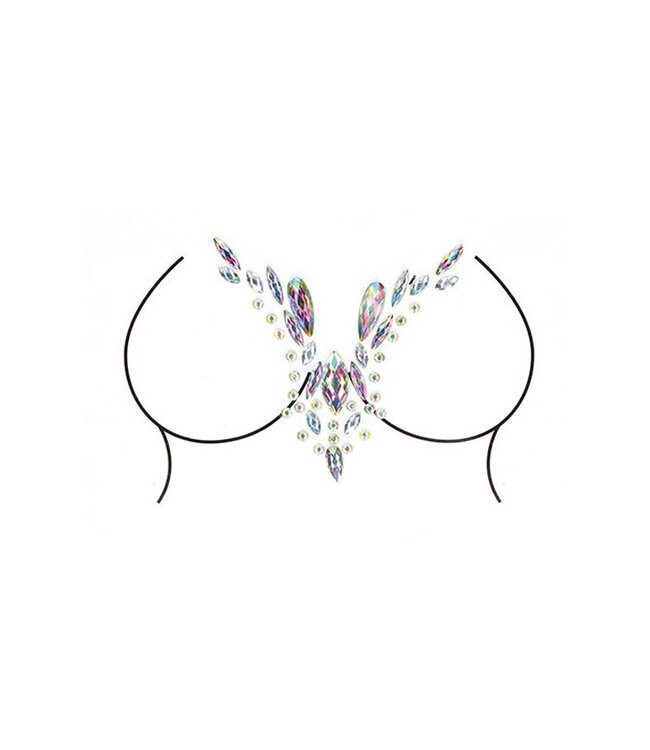 Shots Bliss Dazzling V Cleavage Bling Sticker One Size