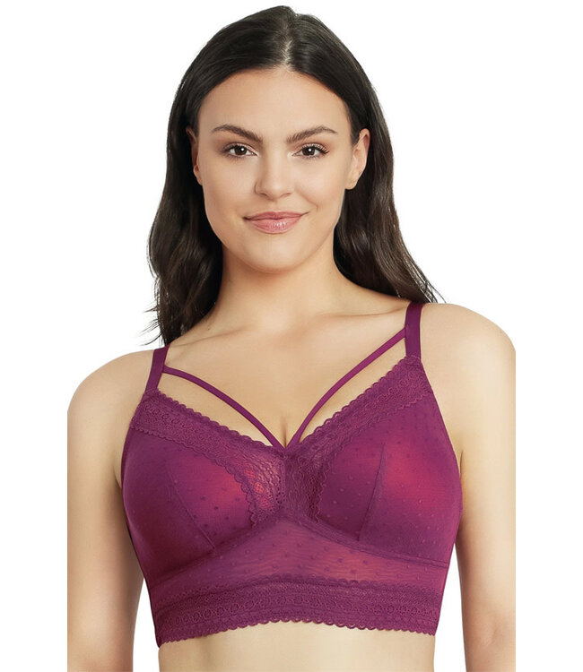 Parfait Mia Dot Wire-Free Blackberry Bra P6011