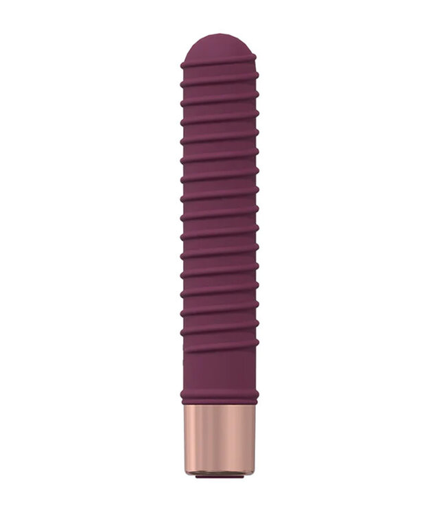 LoveLine Poise 10 Speed Mini-Vibe Silicone Rechargeable Waterproof Burgundy
