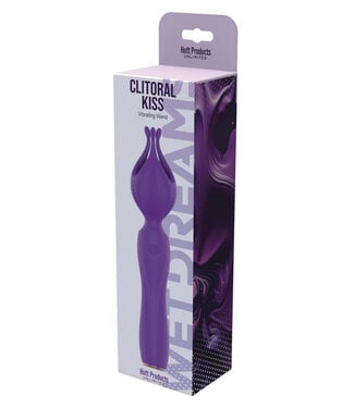 Wet Dreams Clitoral Kiss Flower Pedal Vibe 10 Frequencies Purple Silicone