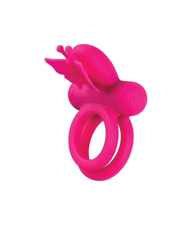 Silicone Rechargeable Butterfly Dual Ring
