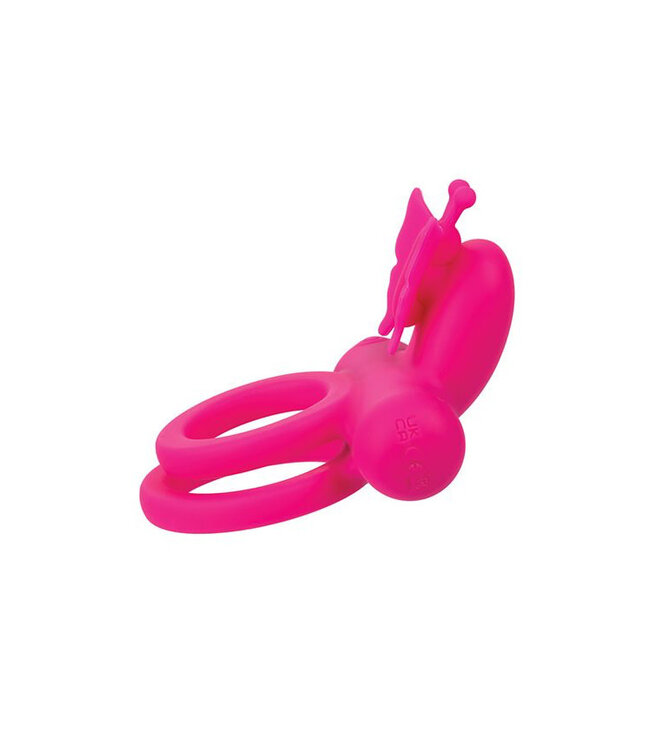 Silicone Rechargeable Butterfly Dual Ring