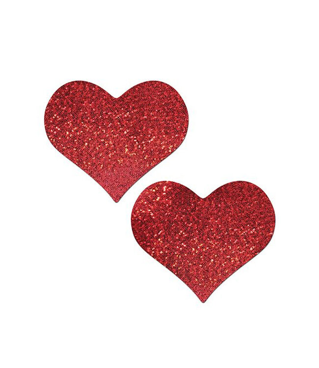Pastease Coverage Glitter Heart Red One Size