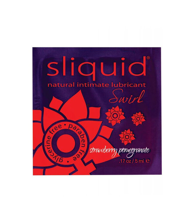 Sliquid Swirl Lubricant Sample Pack Strawberry Pomegranate .17oz
