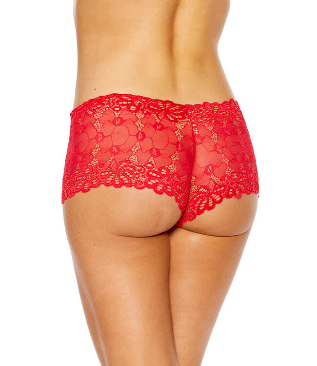 Red Lace Boyshort 72110