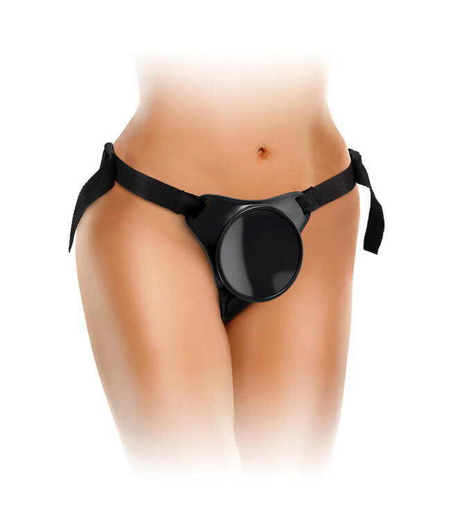 King Cock Elite Beginner's Silicone Body Dock Kit With 6 in. Realistic Suction Cup Dildo Beige/Black