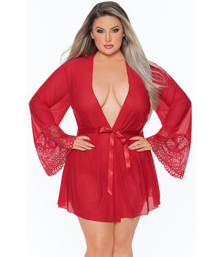 Sally Plus Red Robe 24603X