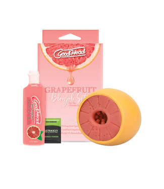 GoodHead Grapefruit Blowjob Set Yellow Pink