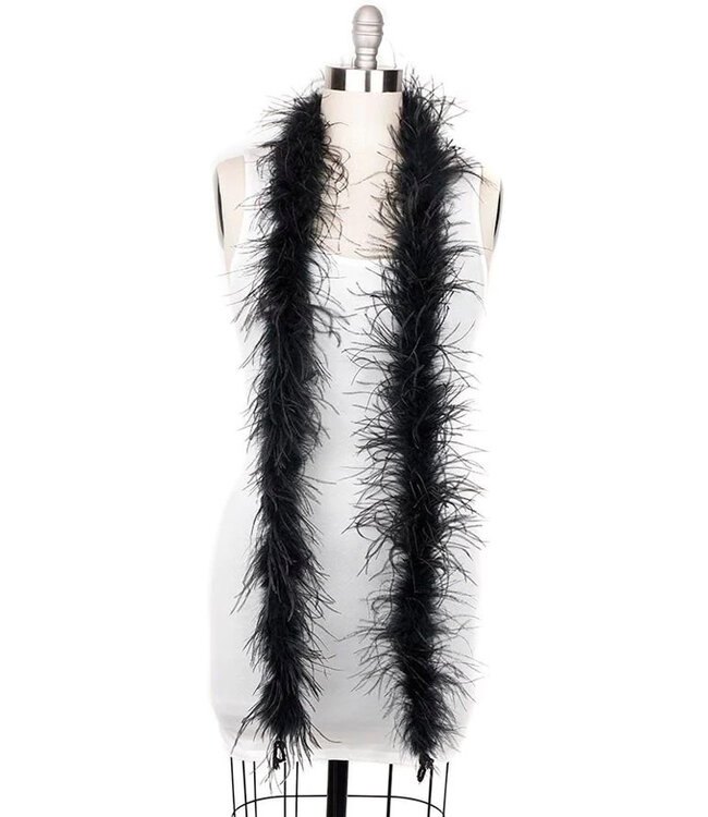 Black Marabou Feather Boa