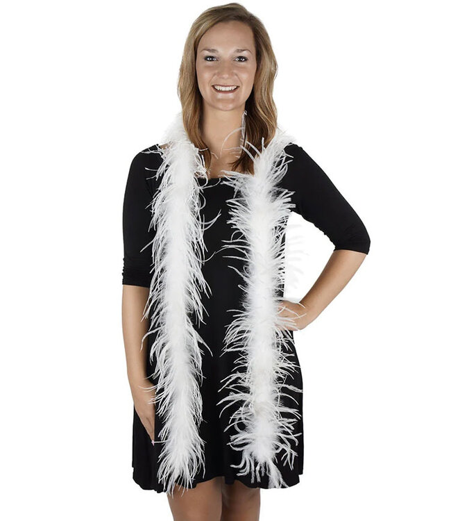 White Marabou Feather Boa