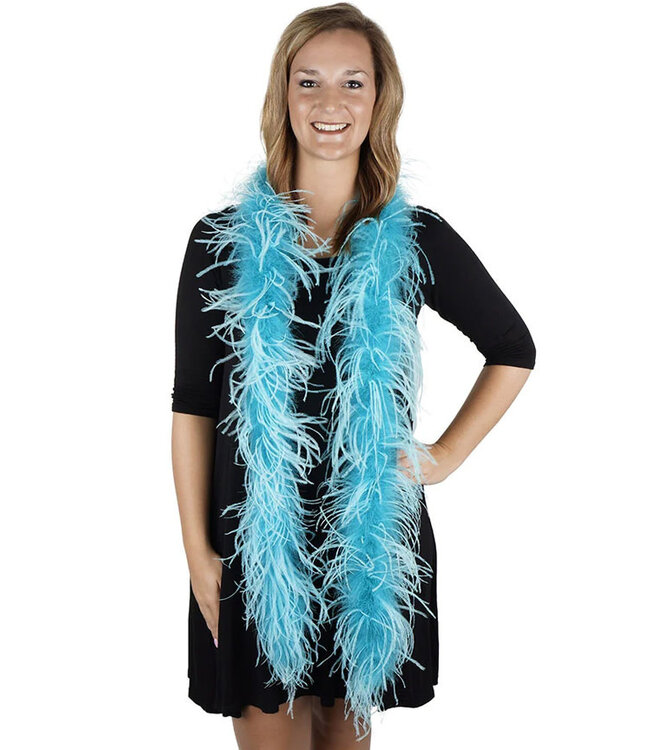 Dark Aqua/Light Turquoise Marabou Feather Boa
