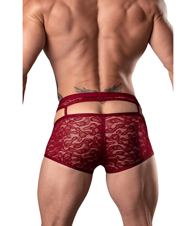 Mitch Burgundy Men's Boxer Brief 126289