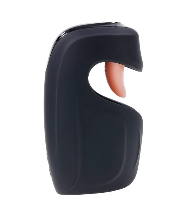 Lick The Tip Rechargeable Vibrating Thumping Stroker Silicone