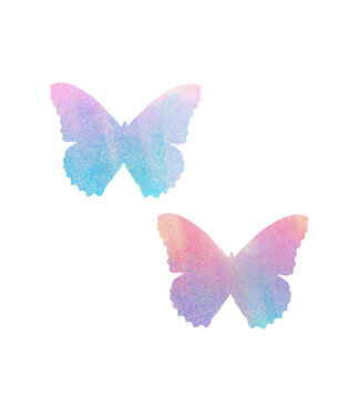 Neva Nude Butterfly Blue/Pink Iridescent Pasties