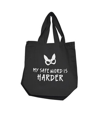 Nobu My Safe Word Is Harder Reusable Tote Black Nobu My Safe Word Is Harder Reusable Tote Black