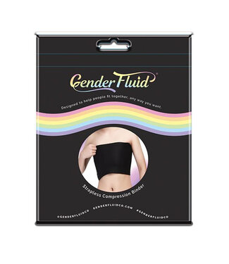 Gender Fluid Strapless Chest Compression Binder Black
