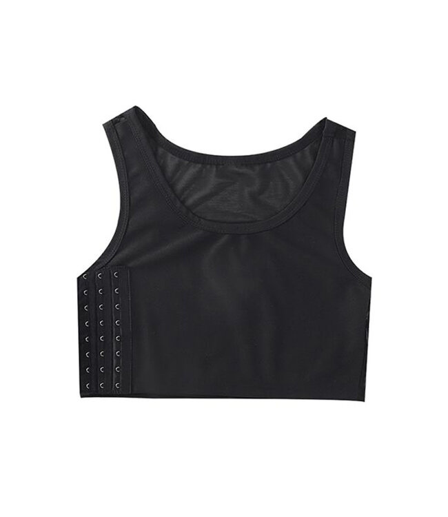 Gender Fluid Chest Compression Binder Black