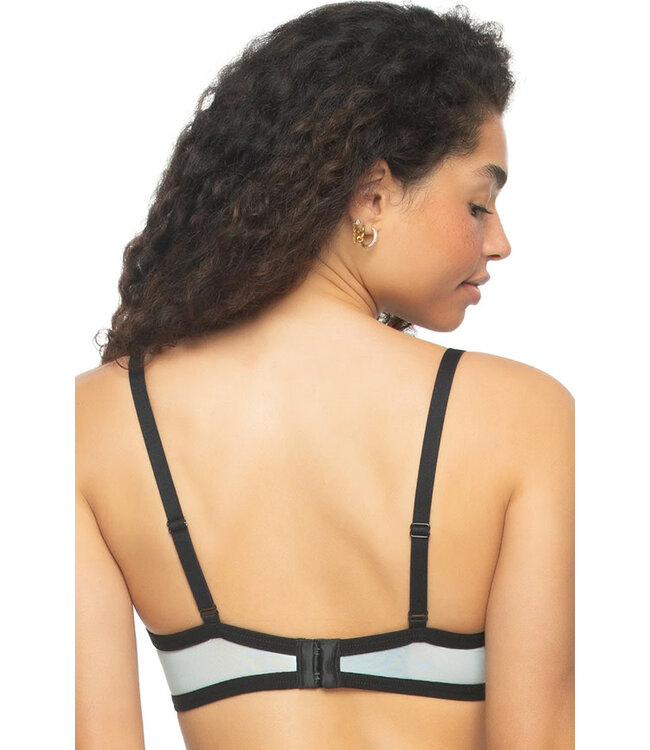 Felina Underwire Chiffon Blue Bra 125169