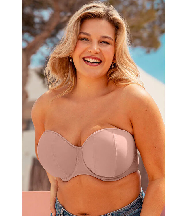 Curvy Kate Luxe Strapless Latte Bra CK2601