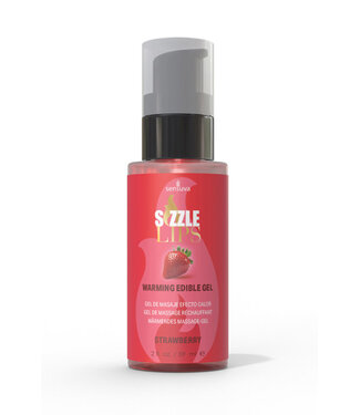 Sensuva Sizzle Lips Warming Gel Strawberry 2oz