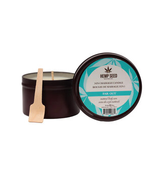 Earthly Body Hemp Seed 3-in-1 Massage Candle Far Out 6oz