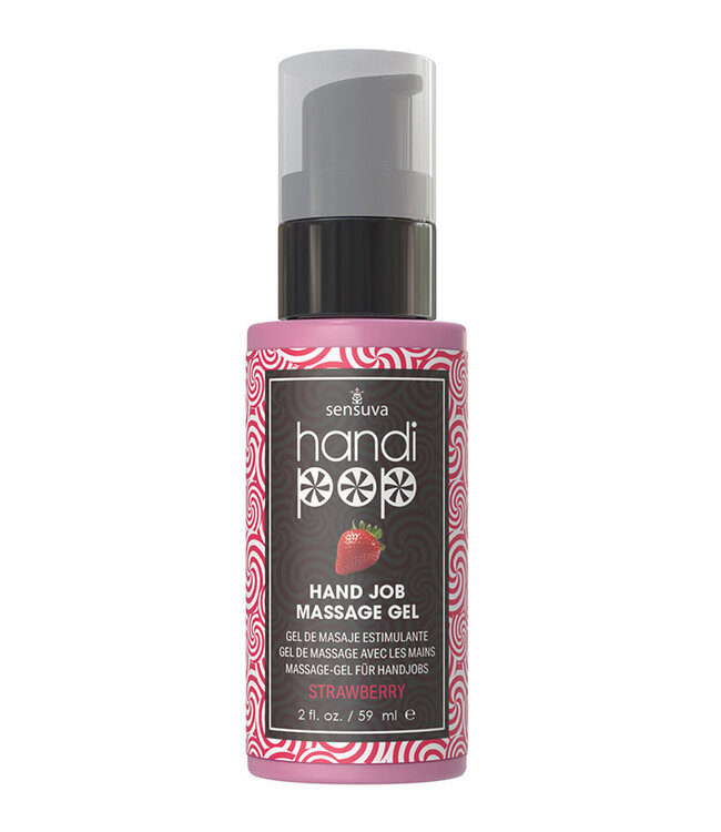 Sensuva Handipop Edible Massage  Gel Strawberry 2oz