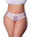 Plus Low Rise Crotchless Panty P417X