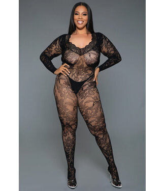 Plus Secret Poison Black Bodystocking 2355Q