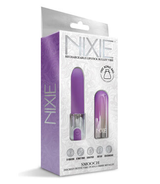 Nixie Smooch Rechargeable Lipstick Vibrator Purple Ombre