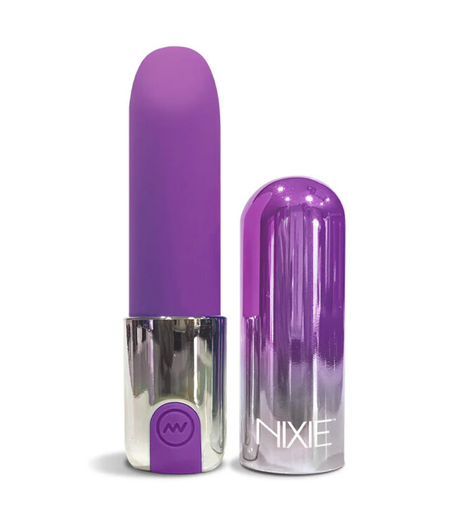 Nixie Smooch Rechargeable Lipstick Vibrator Purple Ombre