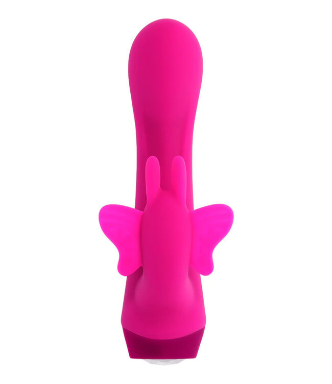 Selopa Butterfly Love Rechargeable Vibrating Dual Stimulator Silicone Pink