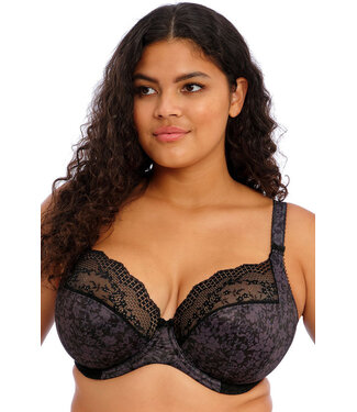 Elomi Lucie Stretch Plunge Black Bra EL4490