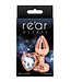 Rear Assets Rose Gold Heart Plug Small Clear