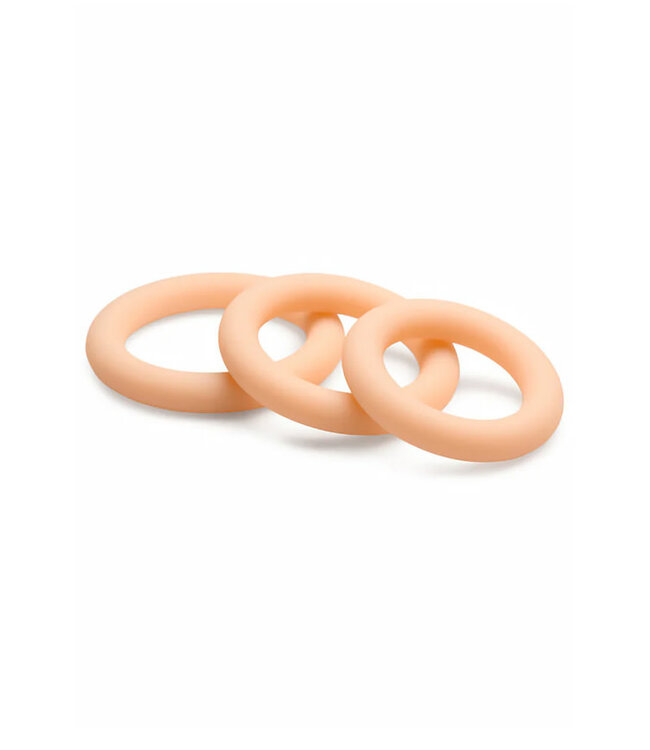 Jock Silicone Cock Ring 3-Piece Set Light
