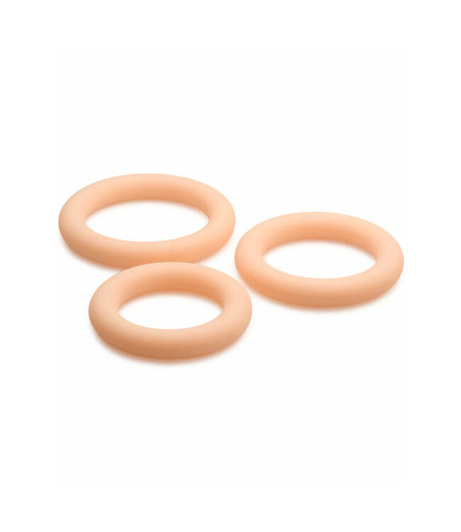 Jock Silicone Cock Ring 3-Piece Set Light