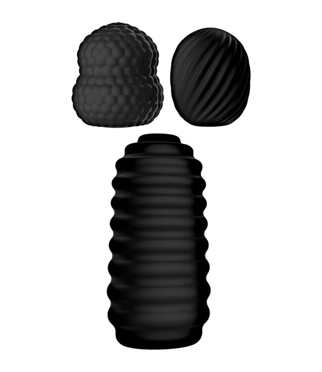 Delite Pocket Masturbator Kit Black