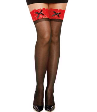 Sheer Thigh High Stockings 0026