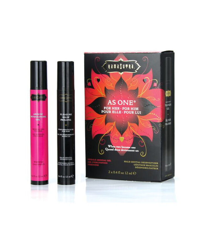 Kama Sutra As One Intensify Plus Warming & Prolonging Gel Couples Kit