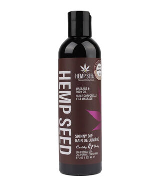 Earthly Body Hemp Seed Massage Oil Skinny Dip 8oz