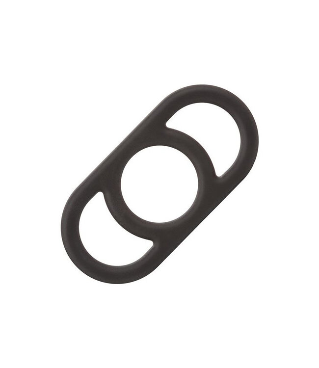 Alpha Liquid Silicone Commander Cock Ring Black