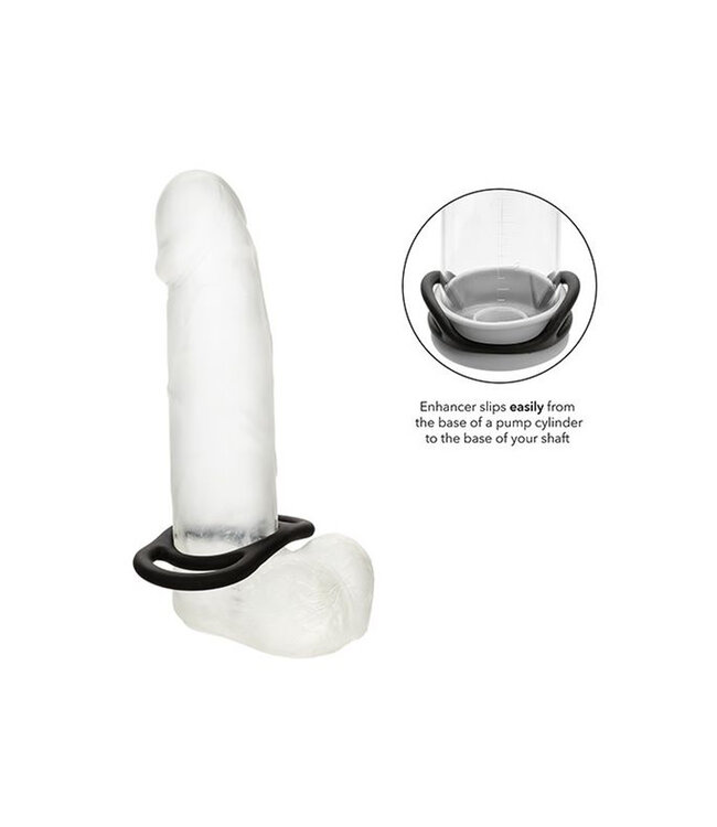 Alpha Liquid Silicone Commander Cock Ring Black