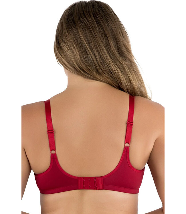 Pearl Seamless Unlined Minimizer Rio Red Bra P60921