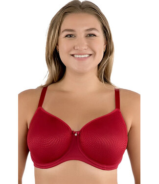Pearl Seamless Unlined Minimizer Rio Red Bra P60921