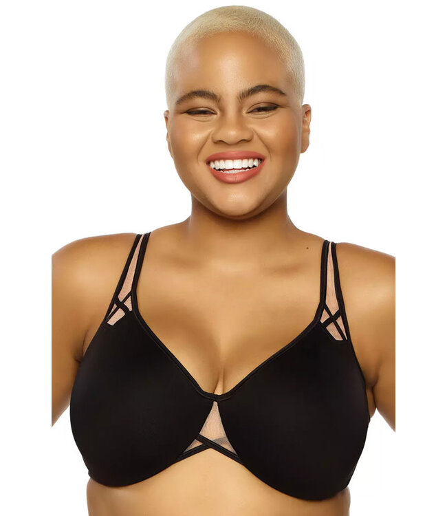 Felina Amaranth Unlined Minimizer Black Bra 115087