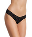 Felina Signature Stretch Lace Low Rise Black Thong N2122