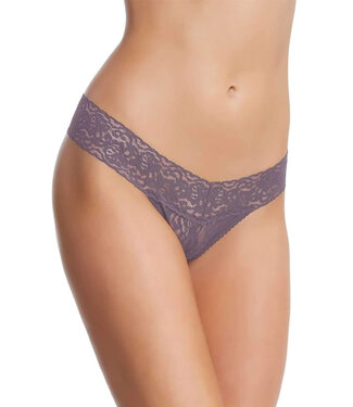 Felina Signature Stretch Lace Low Rise Flint Thong N2122