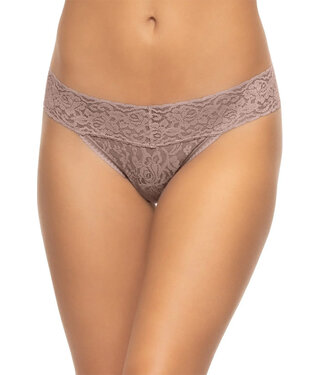 Felina Signature Stretch Lace Low Rise Mink Thong N2122