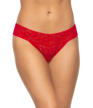 Felina Signature Stretch Lace Low Rise True Red Thong N2122