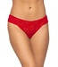 Felina Signature Stretch Lace Low Rise True Red Thong N2122